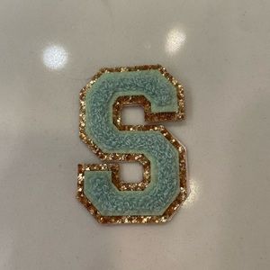 STONEY CLOVER LANE Pistachio Varsity Letter S Patch
